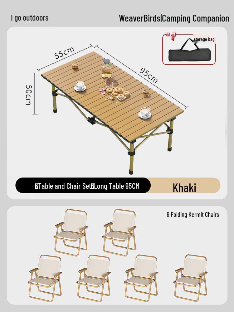 Portable Outdoor Folding Table & Chair Set - Perfect for Camping & Picnics