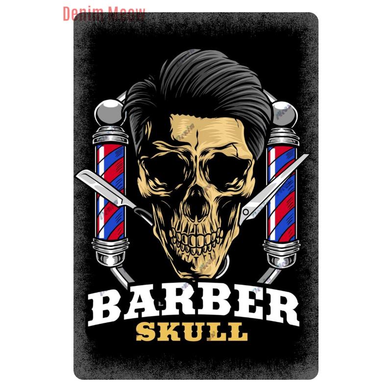 Hair Cutting Retro Plaque, Metal Signs, Barber Shop, Vintage Painting, Wall Posters, Bar, Pub, Shave & Haircut, Home Decor, WY28
