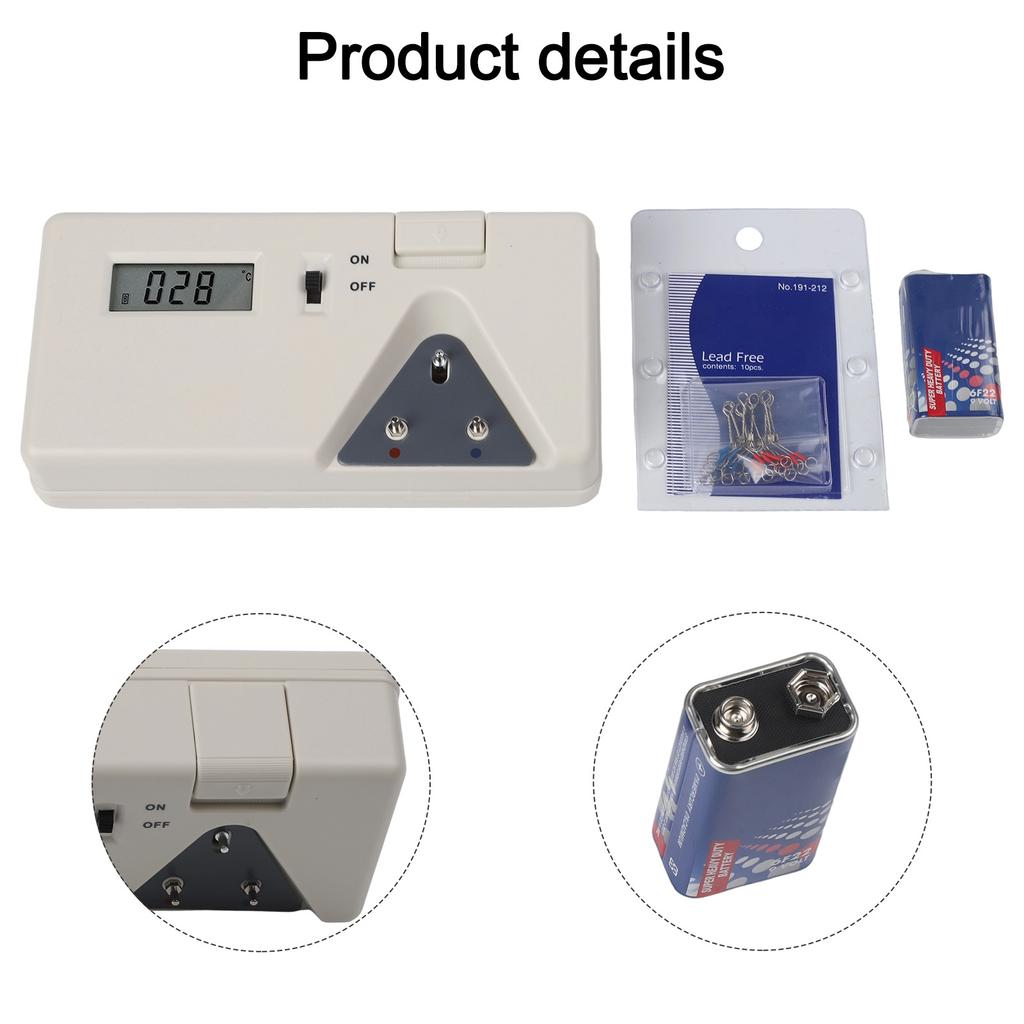 191 Soldering Iron Tip Tester Iron Tip Temperature Meter Display 0℃~600℃ Electric Soldering Iron Tip