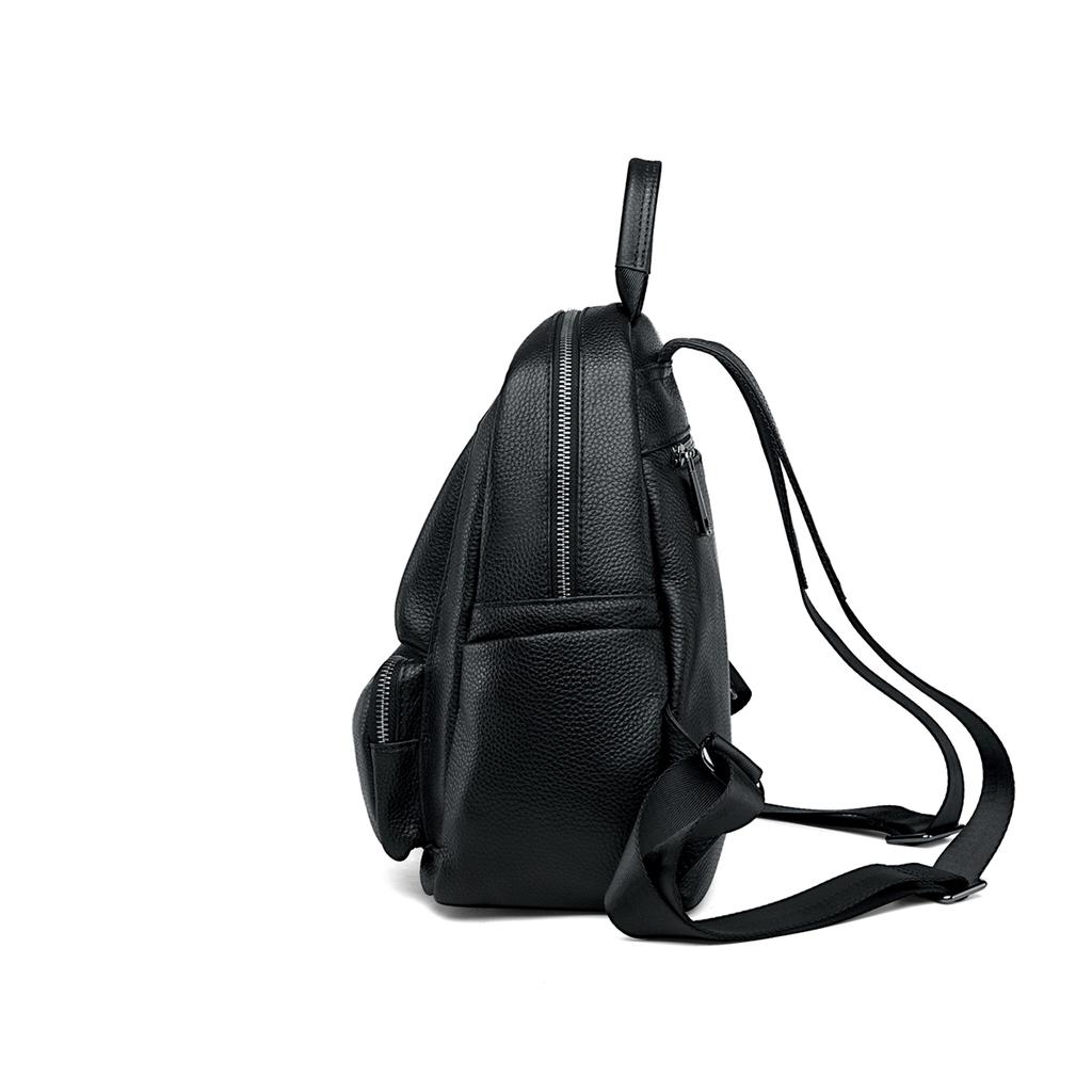 Authentic Leather Backpack for Women Simple and Large Travel Bag Full Grain Wild Fashion Designer Bag