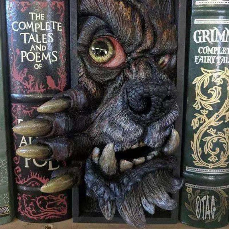 Frankensteins Monster, Booknook-Monster-Dekoration, Kunstharz-Skulptur, Heimdekoration, Wohnaccessoires, Schreibtisch-Dekoration, Wohnzimmer
