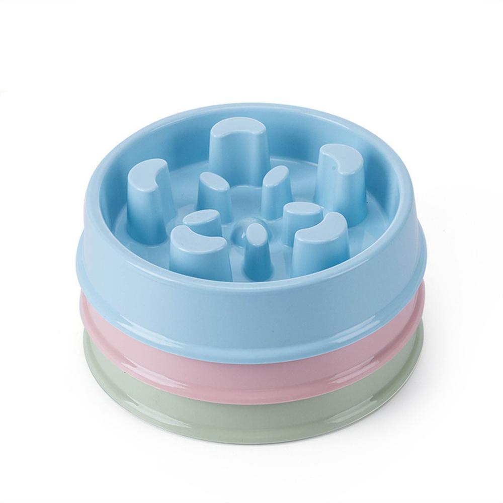Pet Slow Eating Dog Bowl Slow Feeder Dog Food Bowl Hard Plastic Dog Slow Feeder Cat Pet Feeder Non Slip Anti Gulping Feeder Bowl