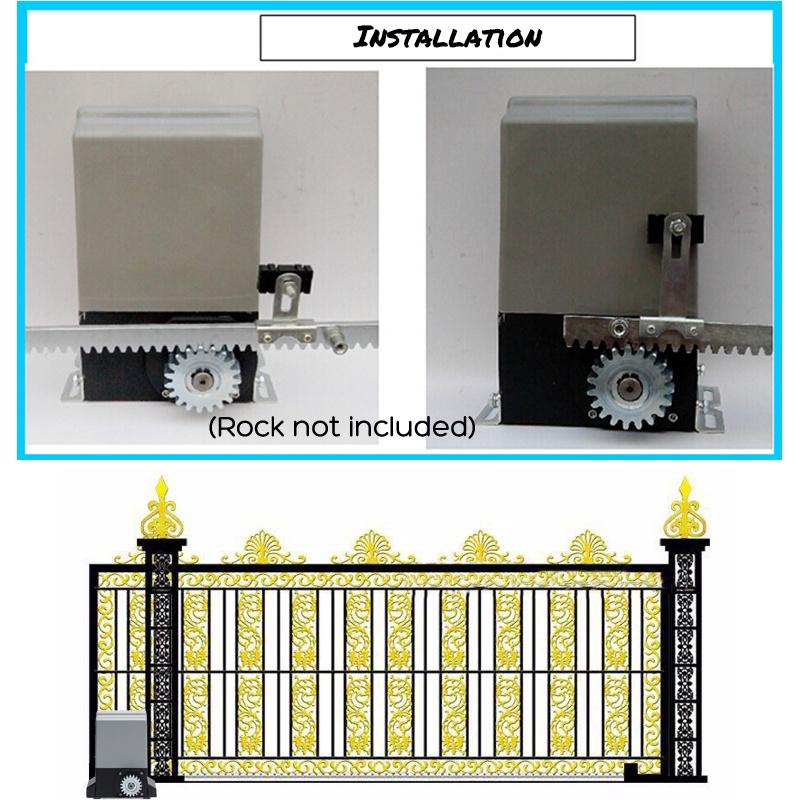 750W Electric Remote Control Sliding Door Machine Flat Door Motor Villa Door Electric Gate Opener with 2 Remote Control
