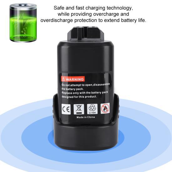 BAT411 10.8V Li-ion Charger Adapter Lithium Battery Adapter Charger for Bosch(2000mAh)