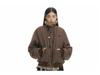 American Retro Winter Plus Velvet Warm Jacket with Golden Eagle Fur Collar for Men and Women