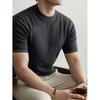 Men's Wool Mulberry Silk Knit Short Sleeve T-shirt - 2026 Spring Fashion