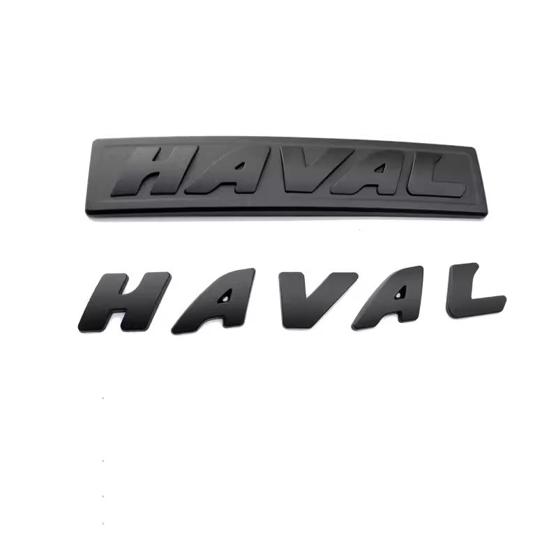 For Haval H6 GT Logo Car Front Network Black Logo Emblems For GWM Great Wall Generation Haval H6 GT
