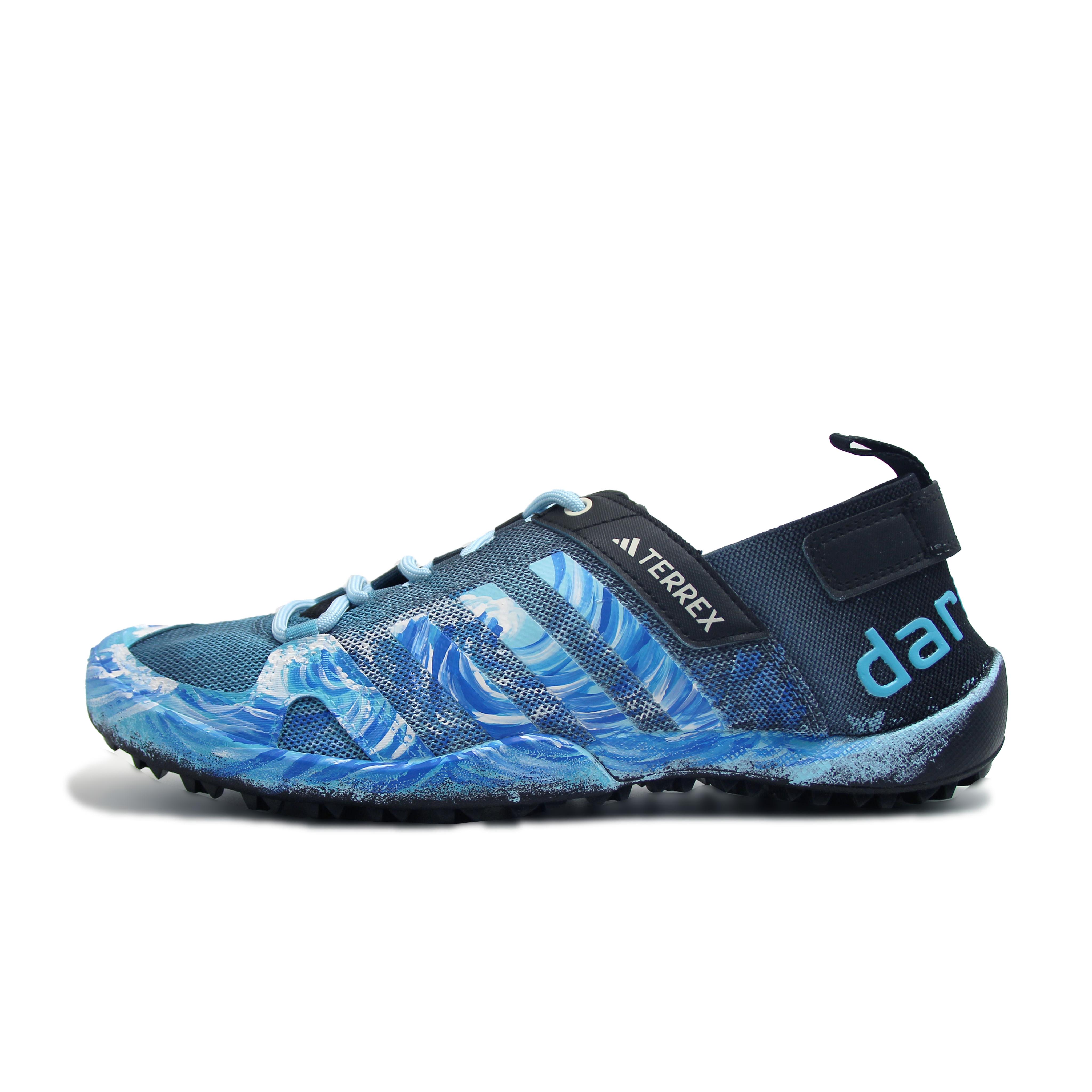 Adidas Terrex Daroga Stoff Handgezeichnetes Graffiti Abriebfest, Atmungsaktiv, Leicht Niedrig geschnitten Wanderschuhe Herren HP8636(Team2105) 42 gray