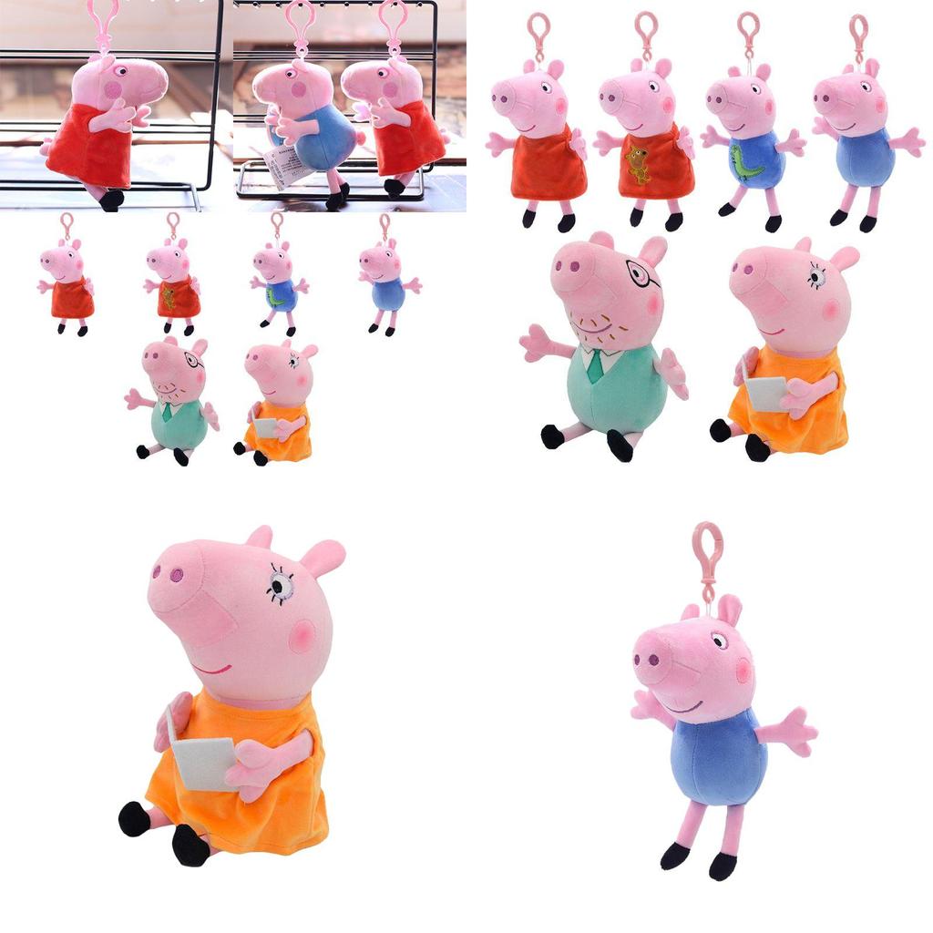 Peppa Wutz Familie Plüschtiere Mit PP-Baumwollfüllung Für Kindergeburtstagsgeschenke Und Schlafbegleiter