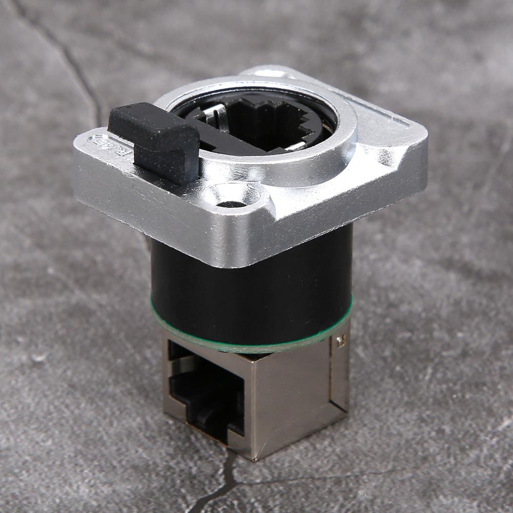 RJ45 Angled Connector Waterproof Round Insulator PA Material YTRJ45 Aviation Plug