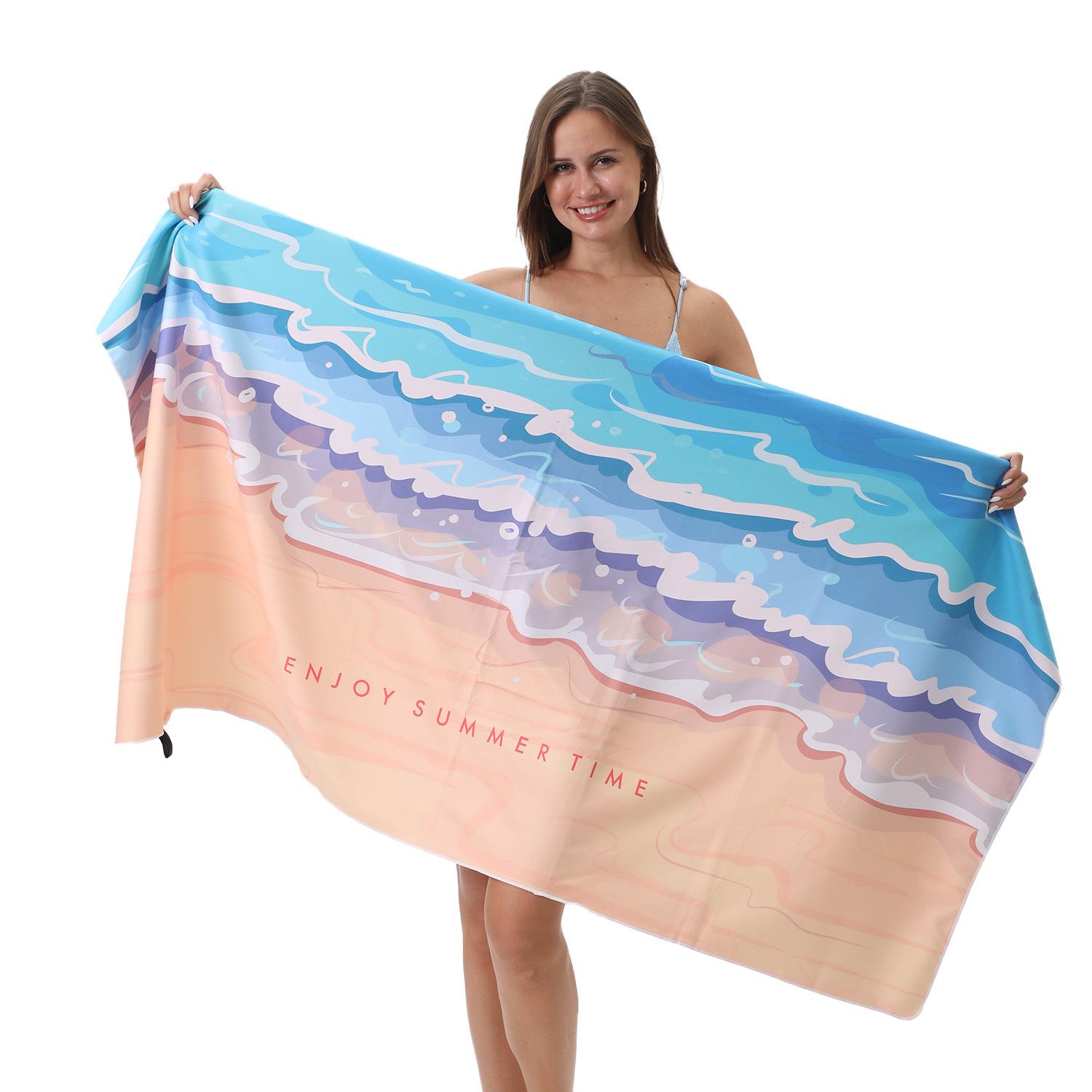 

Explosive products, UV protection beach towels, travel yoga sports quick-drying towels, seaside sunscreen bath towels 80 * 160 [OPP independent bag]
