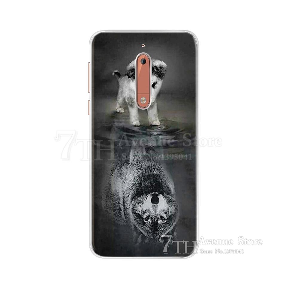 For Nokia 5 Case 5.2" Cartoon Soft Silicone TPU Phone Case For Nokia 5 Nokia5 Global Dual TA-1024 TA-1053 TA-1044 Back Cover