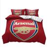 Arsenal Football Club Soccer Print Duvet Cover Set With Polyester Material For Sports Fans Bedroom Decor
