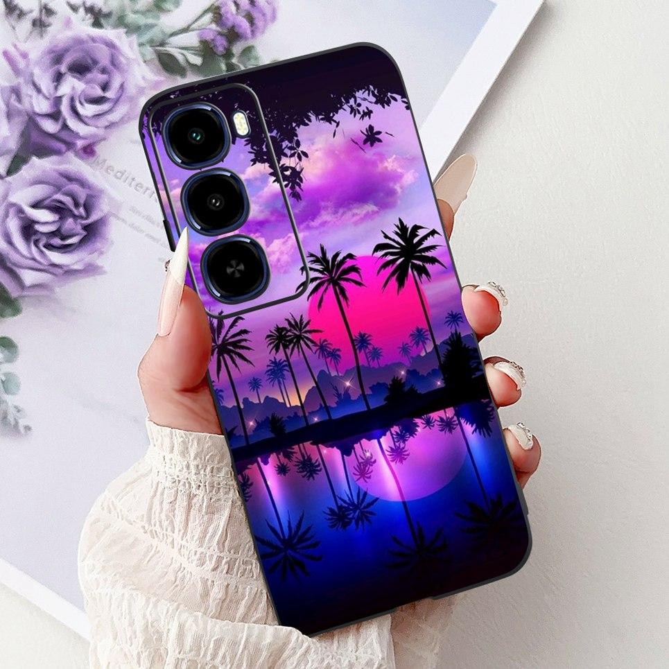 Cool Dragon Lion Tiger Cartoon 2D Printed Pattern Casing For Itel City 100 City100 Case Soft Silicone Black Back Cover Landscape