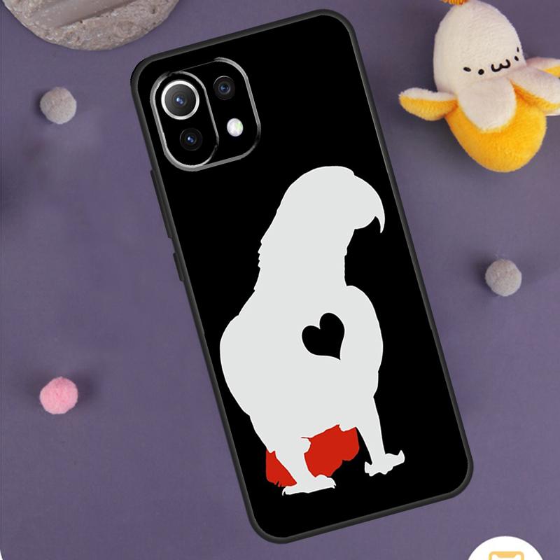 African Grey Parrot Case For Xiaomi 15 14 Ultra 13T 14T 15T 17 Pro Max POCO F8 Ultra X5 X6 X7 F5 F6 F7 Pro Cover