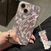 Pink butterfly feather pendant mobile phone case for iPhone17ProMax Apple 16/15/14 anti-drop soft case