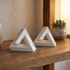Funny Geometric Optical Illusion Triangle Optical Paradox Craft Decor  for Science Enthusiasts