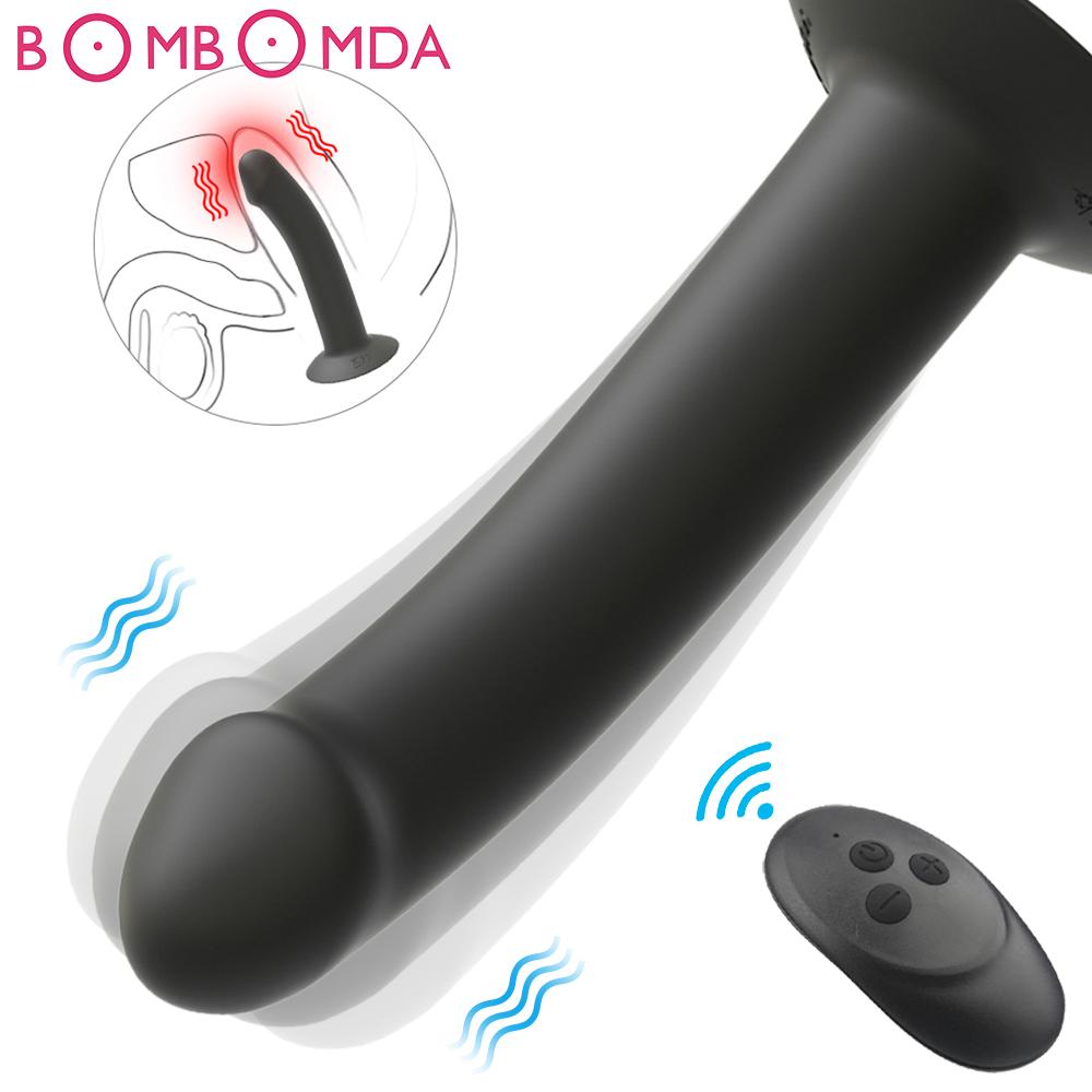 Anal Plug Prostate Massager Sex Products Wireless Remote Vaginal Stimulator with Sucker Silicone Dildo Sex Toys for Man Woman