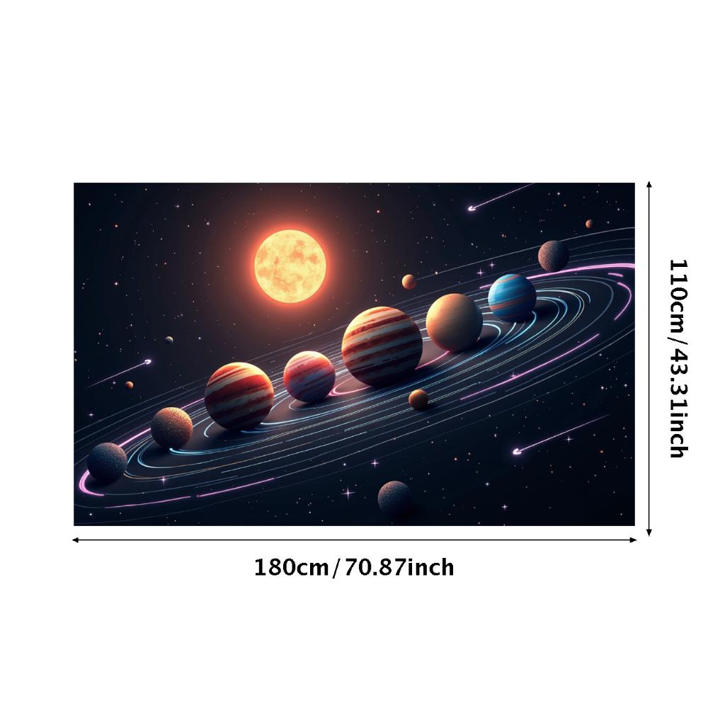 Decorațiuni Clasă Steag Planete Decor Educațional Fundal Spațial Imprimat Pentru Clasă Școală Educațională