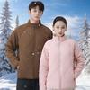 Unisex Thick Windproof Stand Collar Lightweight Quilted Winter Jacket