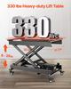 71 Cm Electric Lift Table Single Scissor Lifting Platform 150 Kg 4 Wheels