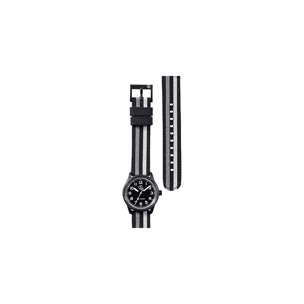 Q&Q SmileSolar Analog Solar Watch Waterproof Black R01A-004JK for Women