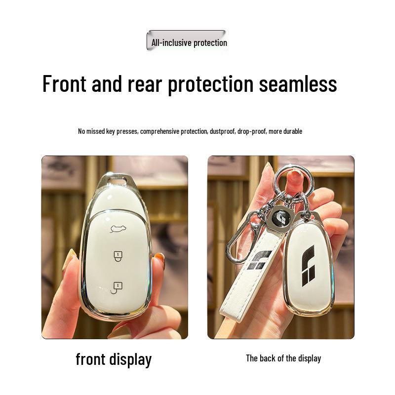 Universal TPU Key Case & Keychain for New Car Owners - Men & Women