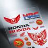 AAAKV1 For Honda Reflective Motorcycle Stickers Waterproof Vinyl Decals For Motorbike Helmet Fuel Tank Bike