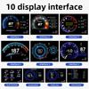 Automotive OBD+GPS Multifunctional LCD Instrument Modification Head Up Display Detector Water Temperature Turbine Fault Code