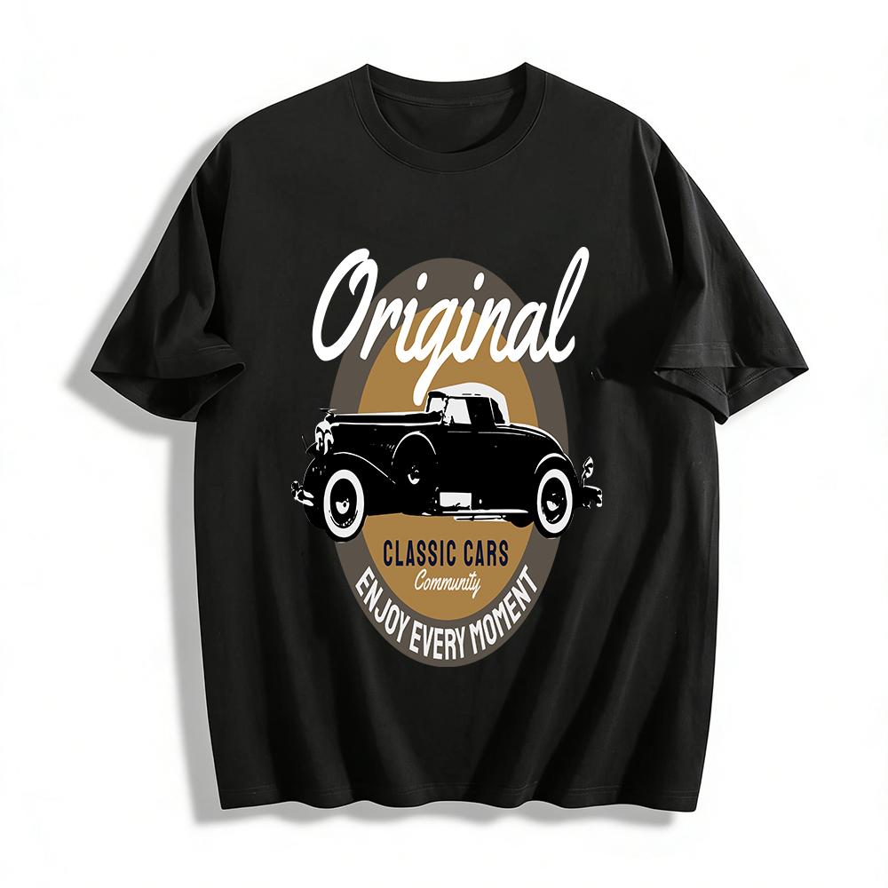 

Vintage Regina Classic Car Community Graphic Casual Top Pure cotton T-shirt XXS