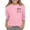 Children's Fashion Printed Round Neck Three-quarter Sleeve Top Casual T-shirt