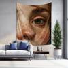 Wall Decor Drapery Art  Extra Large Closeup Eye Portrait Tapestry Modern Minimalist Tapestry