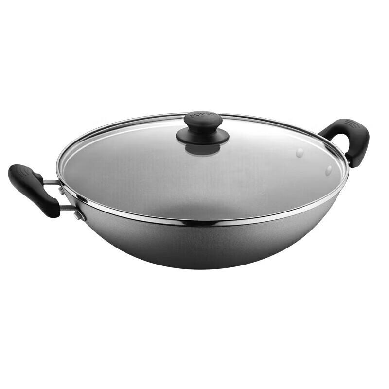 SUPOR 316 Stainless Steel Double Handle Stir-fry Pan