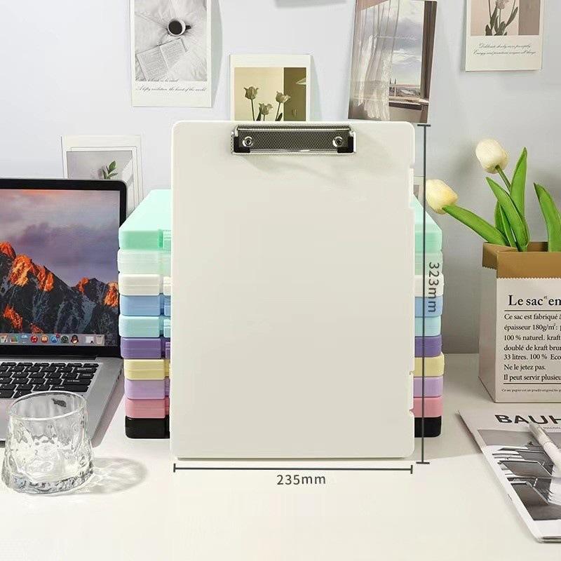 Multi Functional A4 Folder Clamp Storage Box Writing Pad Large Capacity Writing Storage Integrated Document Board Clamp Folder