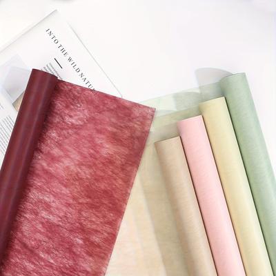 1roll Milk Cotton Waterproof Bouquet Wrapping Paper Lined With Cotton Paper Floral Wrapping Paper Florist Packaging Flower Wrapping Paperplies