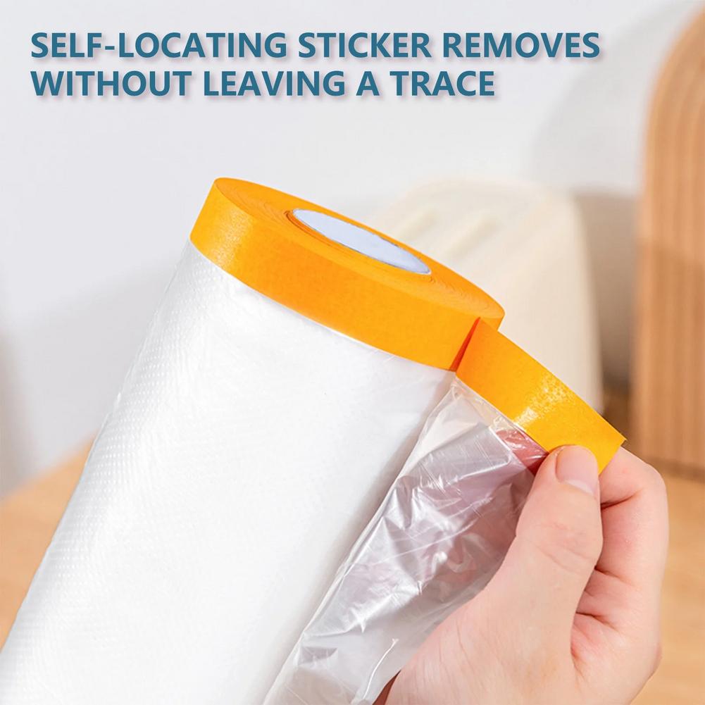 20M Furniture Dustproof Protection Film Car Beauty Repair Masking Film Self-Adhesive Plastic Masking Film Decor Wall Paint Cover