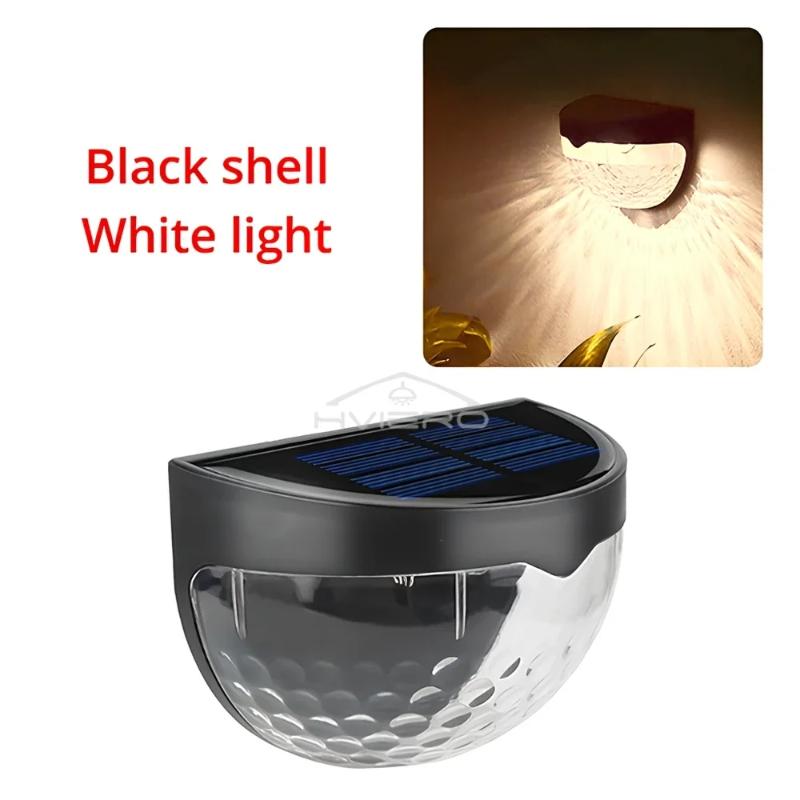 2/4/8 Pcs Solar Fence Light Outdoor Lighting Wall Lamps Garden Energy Light Festoon Decoration LED For Garden Step Patio Stairs