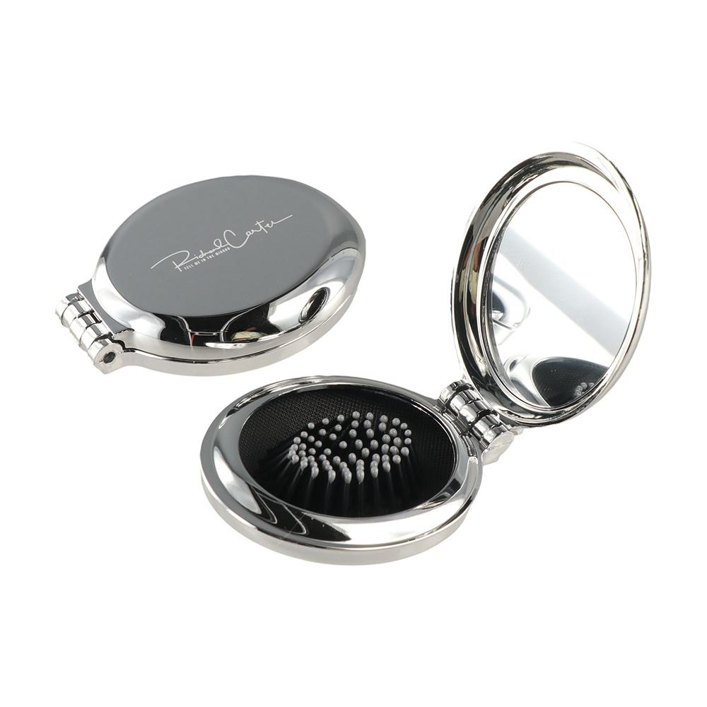 

Round Folding Air Bag Comb Mini Massage Hair Brush Simple Makeup Mirror Hair Styling Accessories 02Square