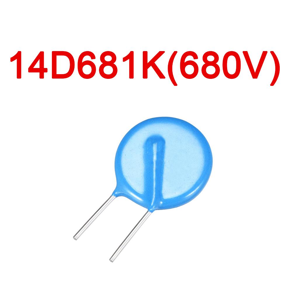 10PCS 14D Metal Oxide Varistor MOV Values of Range 151K To 821K 14K 14D 270/470/151/201/221/471/561/621/681/821 METAL OXIDE VARISTOR ZOV