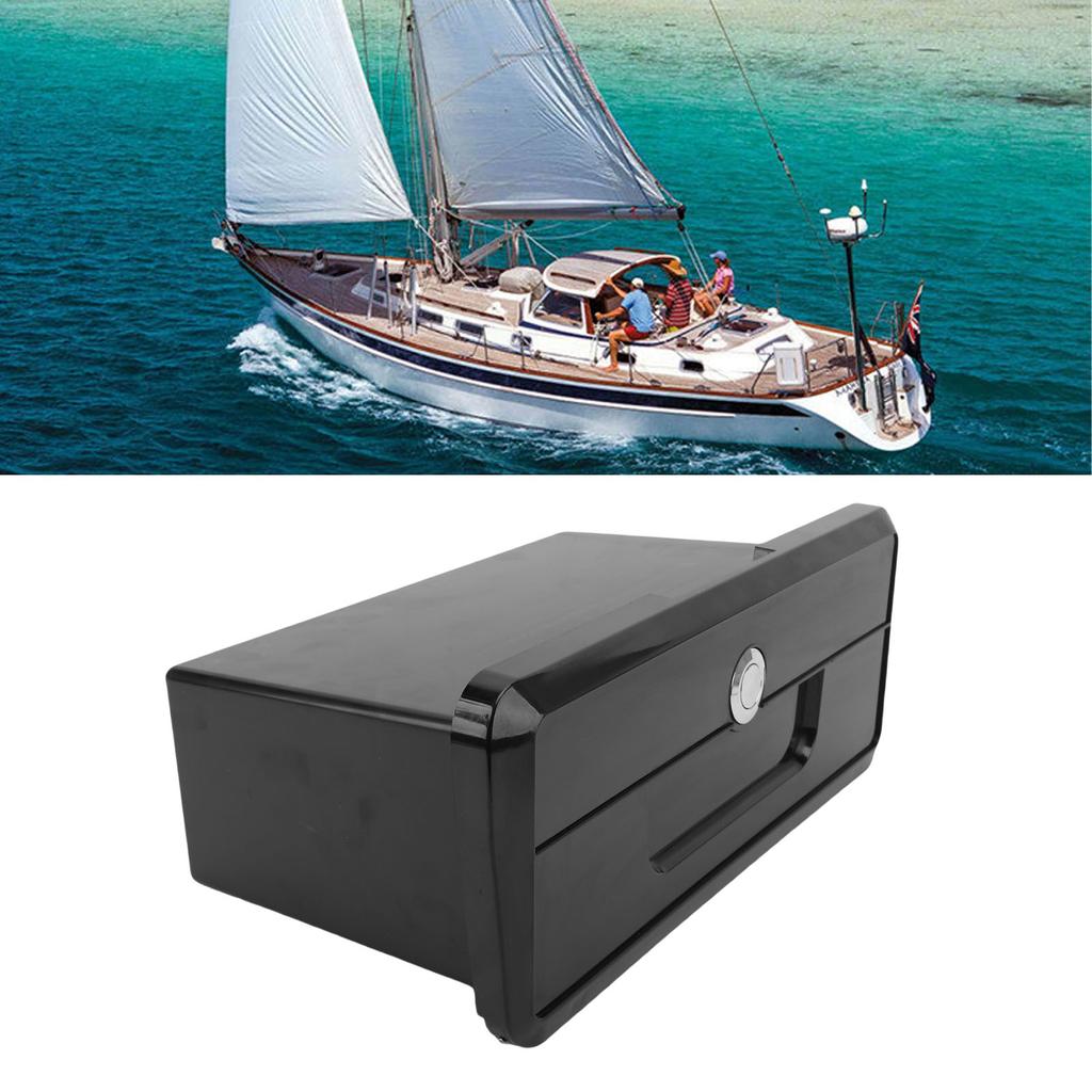 Boat Storage Box Multifunctional Cup Holder Design Rain Proof  ing Yacht Dock Box with Concealed Button Lock