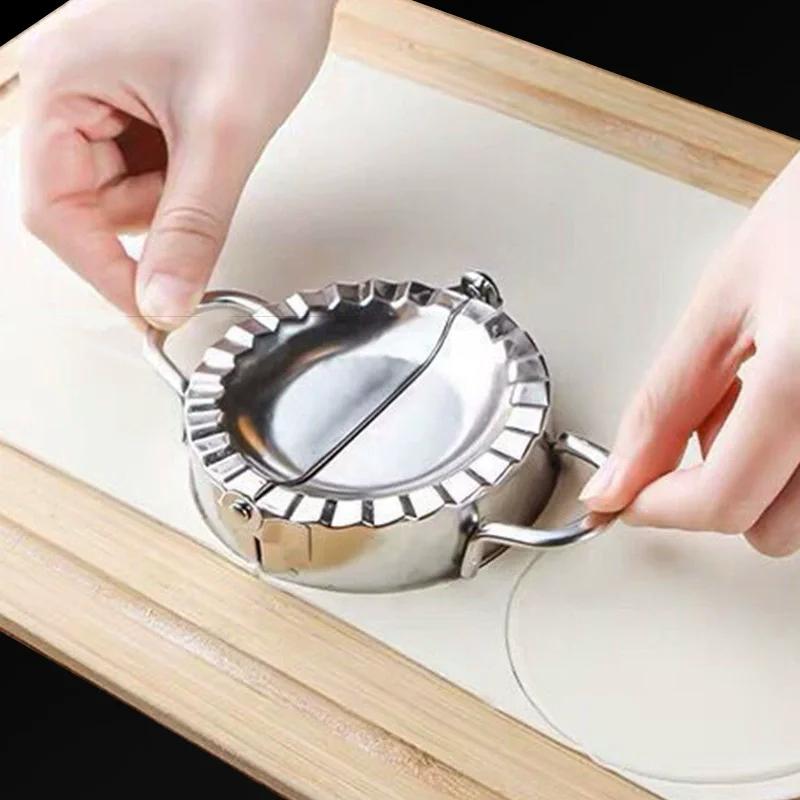 Hersteller Zubehör Edelstahl Teigtaschen Werkzeug Teigtaschen Form Haushalt Manuelle Presse Küche Gebäck Backen Teigtasche