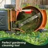 Mower Deck Scraper Deck Cleaner Tool with Stiff Bristle Brush Lawn Mower Longhandle Maintenance Scraper Cleaning Tool for Garden