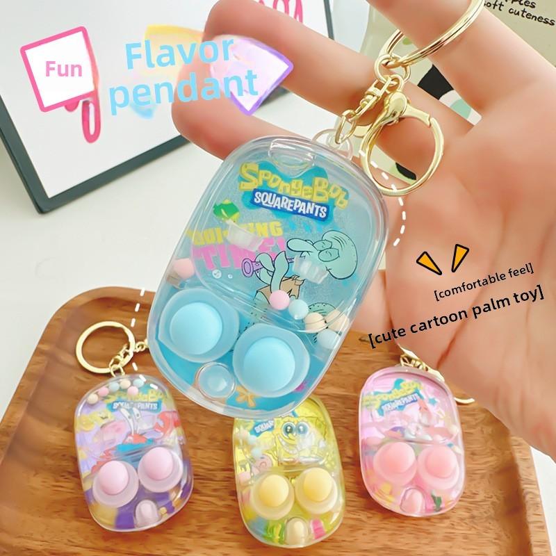Spongebob Patrick Star Print Handheld Water Ring Toss Game Console Pendant For Kids And Family Fun