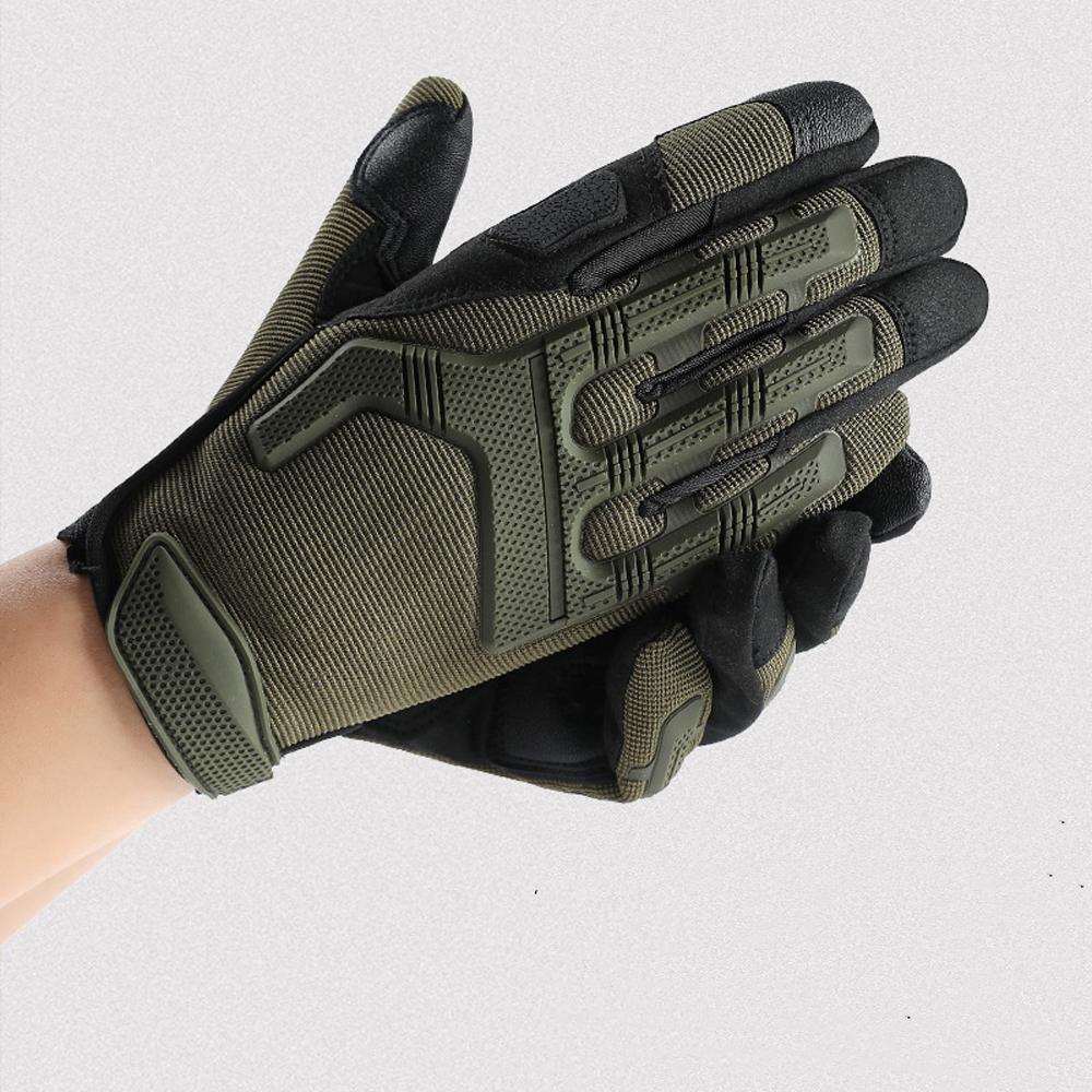 Camo Gloves Men Outdoor Hunting Hiking Climbing Sports Camping Combat Anti-skid Cycling Bike Full Finger Mittens Women