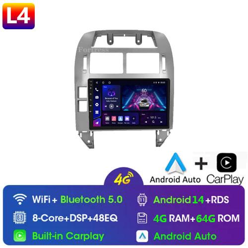 Fortress Pentru Volkswagen Polo Mk4 2001 - 2011 Radio Auto Android Player Multimedia Carplay Auto Stereo GPS Navi 2din DSP Unitate Principală