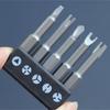 5Pieces Special-shaped Screwdriver Set 50mm U-shaped Y-Type Triangle Inner Cross Three-points Screwdriver Bit Tool