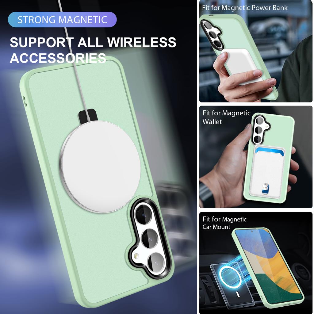 Für Samsung Galaxy S24 Hülle PC+TPU Magnetring Ständer Handy Schutzhülle