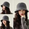 Women Fisherman Hat Autumn Winter Knitted Basin Hat