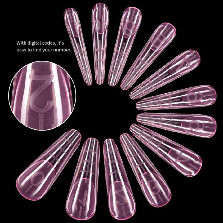 120Pcs ABS False Nail No Paper Support Required Comfortable Wearing For Quick Nail Extensions Manicure Lover