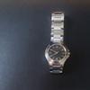 Used COACH Watch Silver Black Dial Ladies